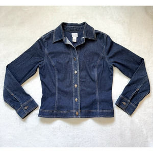 Ann Taylor Loft Womens Stretch Denim Jacket